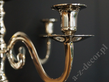 Pięcioramienny świecznik metalowy 50cm [AZ01958]