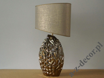 Złota ceramiczna lampa stołowa EROCK 62cm [AZ02553]