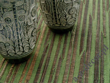Green abaca placemat 33x48cm [AZ01511]