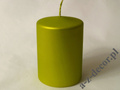Markowa świeca walec zielony welwet 10cm [AZ01789]