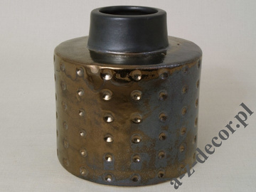 DOTS earthenware vase 13cm [AZ01055]