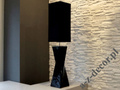 BIG TWISS black ceramic floor lamp 129cm [AZ02559]