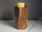 Wooden tealight candle holder 15cm [AZ01539]
