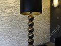 Lampa podłogowa z kulami PERLA IX CY złoto czarna 50x170cm [AZ02690]