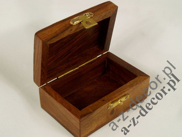 Pudełko drewniane 7,5x5x3,5cm [AZ01576]
