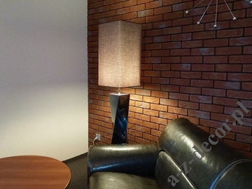 Wysoka lampa podłogowa TWISS 168cm opalizujący brąz  [AZ02715]