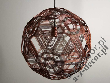 Metalowa lampa ZATTELITE w kolorze miedzi 50cm [AZ02313]