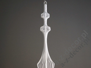 EMPEROR white pendant lamp 20x92cm [AZ01593]