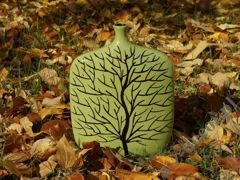 Wazon ceramiczny INGRID zielony 30cm [AZ00759]