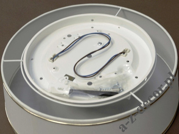 White round ceiling lamp 35cm with golden rings [AZ02700]