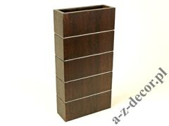 Rectangular wooden vase 35cm [AZ00415]