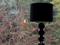 Czarna wysoka lampa podłogowa PERLA IX 50x170cm [AZ02742]