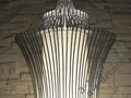 Duża lampa wisząca TIBET LG szara 32,5x95cm [AZ02464]
