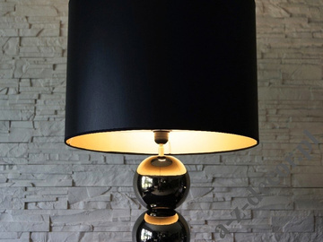 Lampa podłogowa z kulami PERLA IX CY złoto czarna 50x170cm [AZ02690]