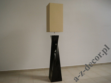 Czarno złota lampa podłogowa TWISS 168cm [AZ02686]