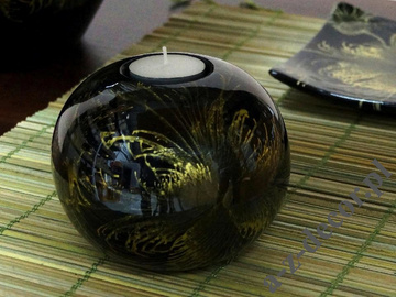 Ball T-light holder 12cm [AZ01408]