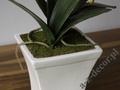 Artificial orchid spray in pot 77cm [AZ00326]