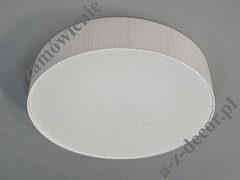 White pleated CYLINDRI ceiling lamp 70cm [AZ02713]