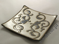 Patera ceramiczna z dekorem 20x20x3cm [AZ01117]