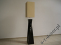 TWISS floor lamp in black with gold shade 168cm [AZ02686]