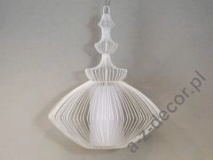 Duża lampa wisząca OPIUM LG biała 60x70cm [AZ02462]