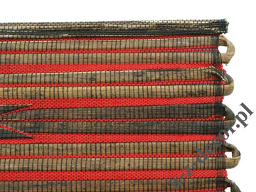 Red abaca placemat 33x48cm [AZ01513]