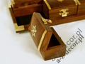 Wooden tray + 6 boxes 21x10x4cm [AZ01584]