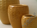 Earthenware planters D32xH35cm S/3 [AZ00140]