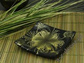 Patera ceramiczna czarno zielona 14x2cm [AZ01424]