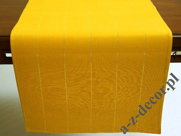 Yellow cotton table runner 140cm [AZ02131]