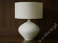 Ceramiczna lampa stołowa LUCIA jasno kremowa 56cm [AZ02481]