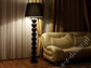 Lampa podłogowa z kulami do salonu PERLA IX TB czarna 170cm [AZ02180]