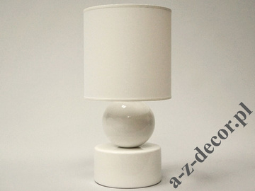 Popularna lampka nocna PERLA I biała 39cm [AZ02098]