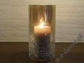 Glass cover for candle 10x20cm [AZ01296]