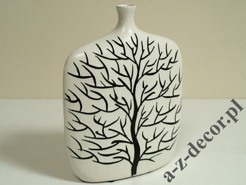 INGRID white ceramic vase 30cm [AZ00758]