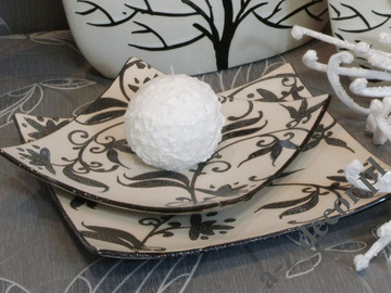 Ceramic plate 20x20x3cm [AZ00751]