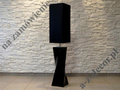 BIG TWISS black ceramic floor lamp 129cm [AZ02559]