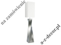 Nowoczesna lampa podłogowa TWISS srebrna 168cm [AZ02231]