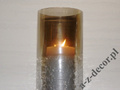 Glass cover for candle 10x20cm [AZ01296]
