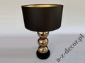 PERLA III gold and black table lamp 68cm [AZ02766]