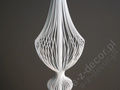 Lampa wisząca EMPEROR biała 20x92cm [AZ01593]
