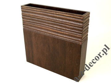 Wooden vase 30cm [AZ00654]