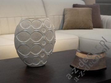 ALMOND earthenware vase 27cm [AZ01127]