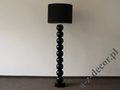 Lampa podłogowa do apartamentu PERLA IX czarna 50x170cm [AZ02494]