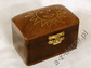 Wooden box for jewelry with inlaid image of the Sun [AZ01556]