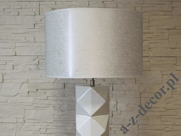Biała ceramiczna lampa podłogowa DIAMS 140cm [AZ02479]