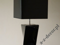 Lampa podłogowa do nowoczesnego salonu TWISS czarna 168cm [AZ02421]