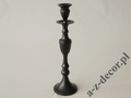 Black metal candle holder 34cm [AZ01955]