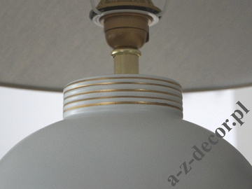 BEAULIEU matt gray bedroom lamp 48cm [AZ02705]