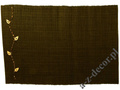 Brown raffia placemat with leaves 33x48cm [AZ01085]